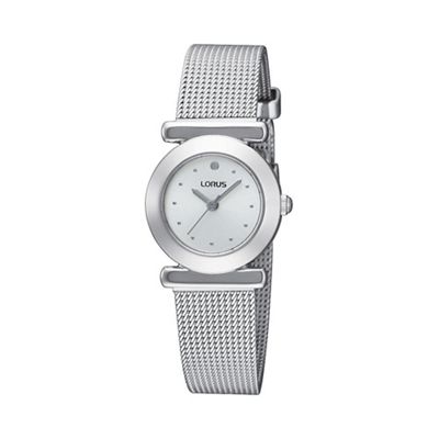 Ladies silver mesh strap bracelet watch rrs53rx9